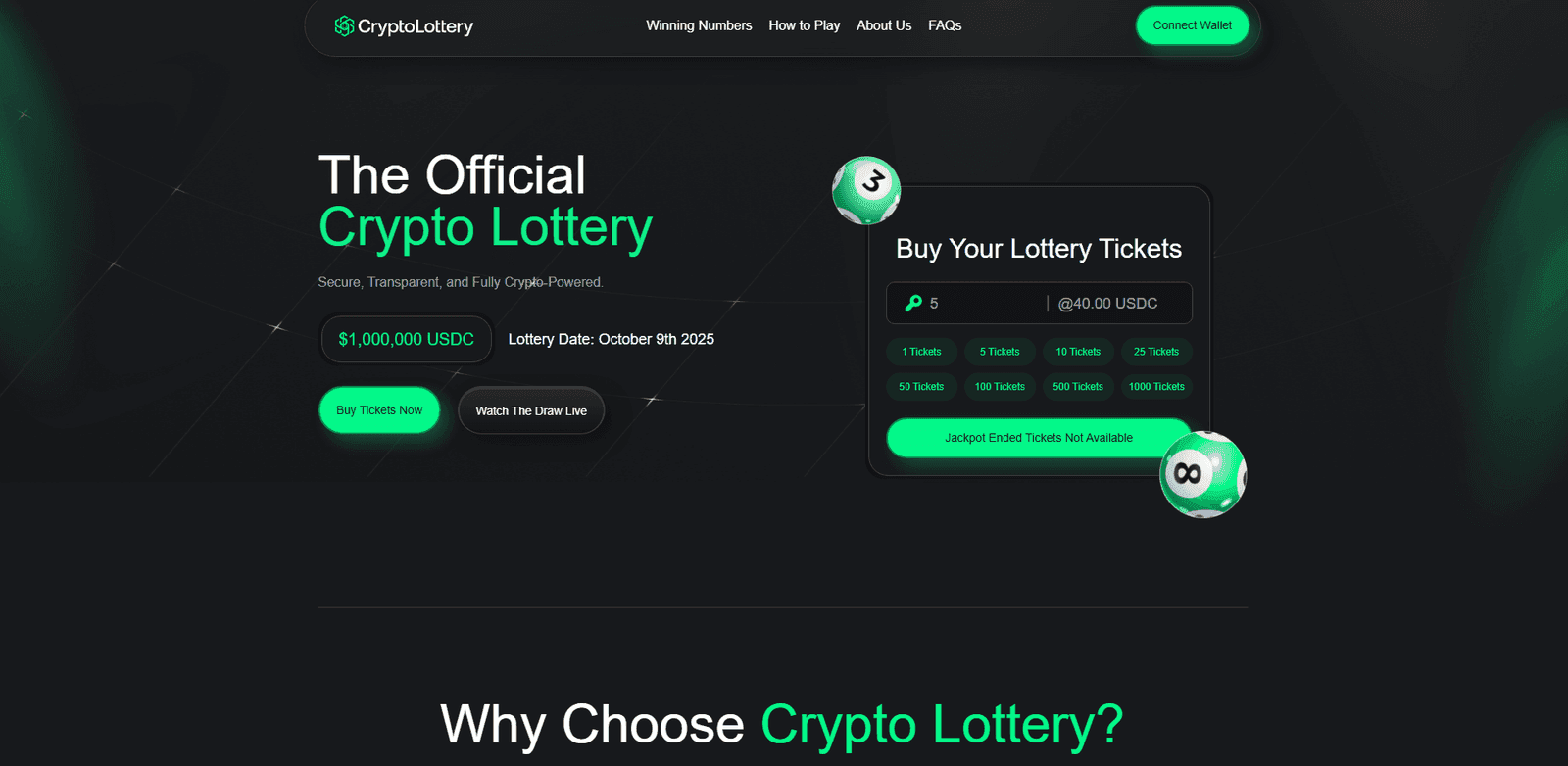 Solana Lottery Game - Web3 Casino Game Engine case study